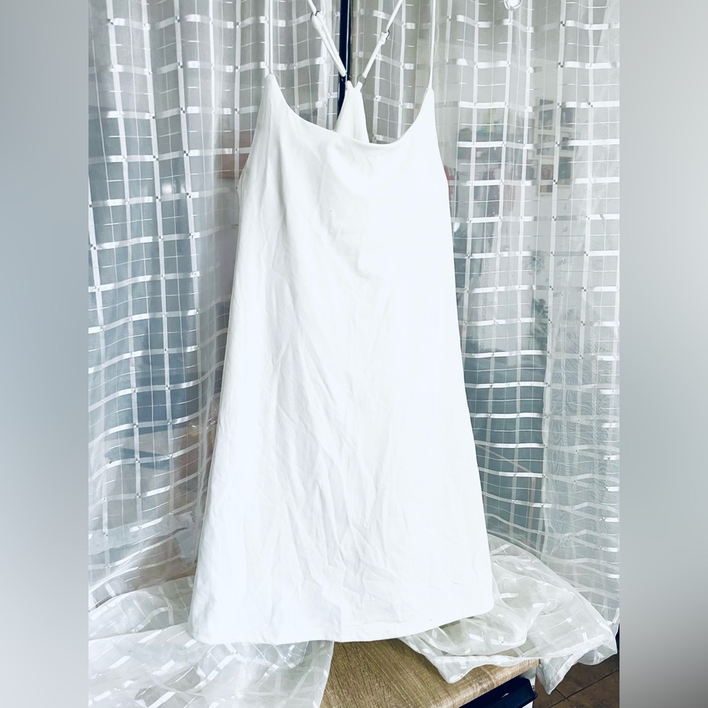 Elegant and sport White dress